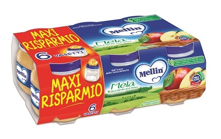 MELLIN OMOGENEIZZATO MELA 100 G 6 PEZZI - Angeli Pharm
