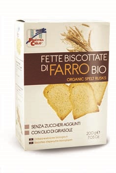FSC FETTE BISCOTTATE DI FARRO BIO SENZA ZUCCHERI AGGIUNTI CON OLIO DI GIRASOLE SENZA OLIO DI PALMA 200 G - Angeli Pharm