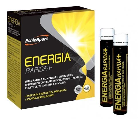 ETHICSPORT ENERGIA RAPIDA+ 10 FLACONCINI 25 ML - Angeli Pharm