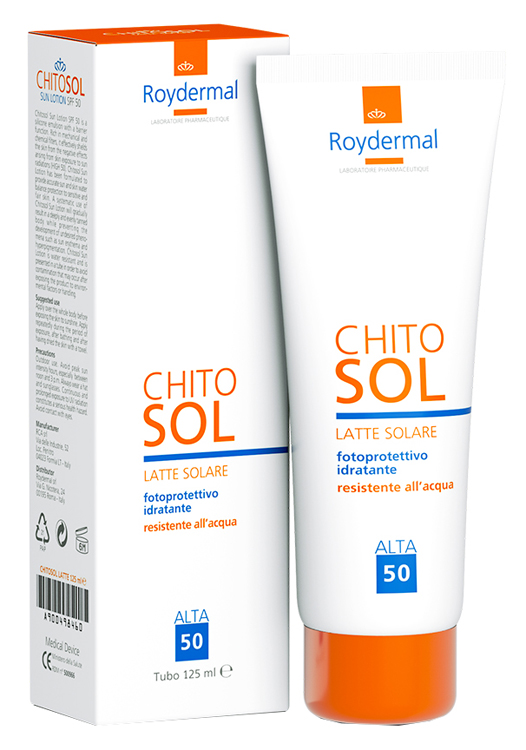 CHITOSOL LATTE SOLARE SPF50 125 ML - Angeli Pharm