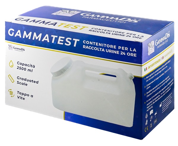 CONTENITORE STERILE PER LA RACCOLTA URINA GAMMASI 24H 2500 ML GAMMADIS - Angeli Pharm
