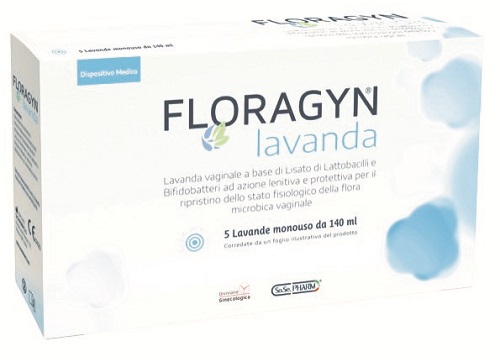 LAVANDA VAGINALE A BASE DI LATTOBACILLI LISATI FLORAGYN LAVANDA 140ML 5FLACONI - Angeli Pharm