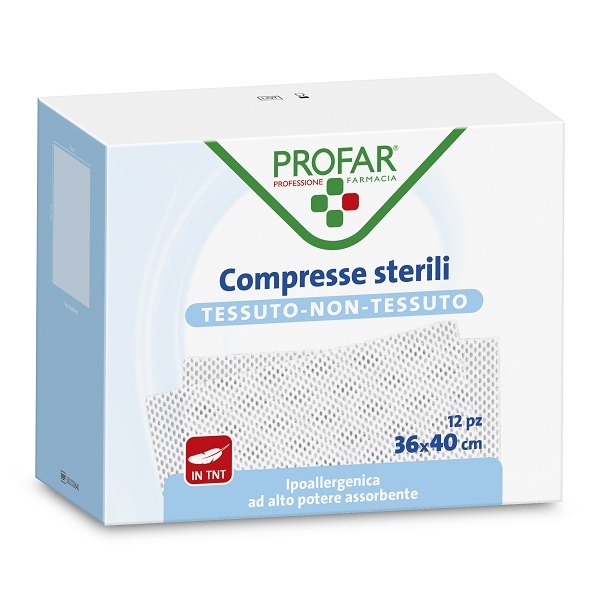 GARZA COMPRESSA TESSUTO NON TESSUTO 36X40 CM PROFAR - Angeli Pharm