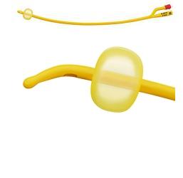 CATETERE FOLEY A MEDIA PERMANENZA  RUSCH GOLD PLUS A 2 VIE IN SILKOLATEX LATTICE-SILICONE PER ADULTO CH14 LUNGHEZZA 40 CM PUNTA CILINDRICA A 2 FORI PALLONCINO 5-15 ML 1 PEZZO - Angeli Pharm