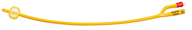 CATETERE FOLEY A MEDIA PERMANENZA  RUSCH GOLD PLUS A 2 VIE IN SILKOLATEX LATTICE-SILICONE PER ADULTO CH20 LUNGHEZZA 40 CM PUNTA CILINDRICA A 2 FORI PALLONCINO 30-50 ML 1 PEZZO - Angeli Pharm