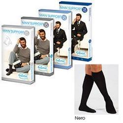 MAN SUPPORT 18 COTONE GAMBALETTO 18 NERO 3 - Angeli Pharm
