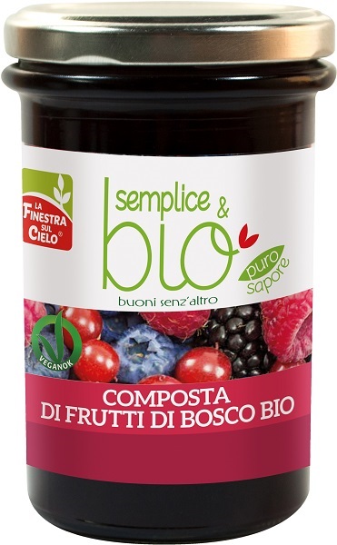 COMPOSTA DI FRUTTI DI BOSCO CON POLPA DI MELA BIO 320 G - Angeli Pharm