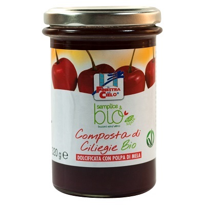 COMPOSTA DI CILIEGIE CON POLPA DI MELA BIO 320 G - Angeli Pharm