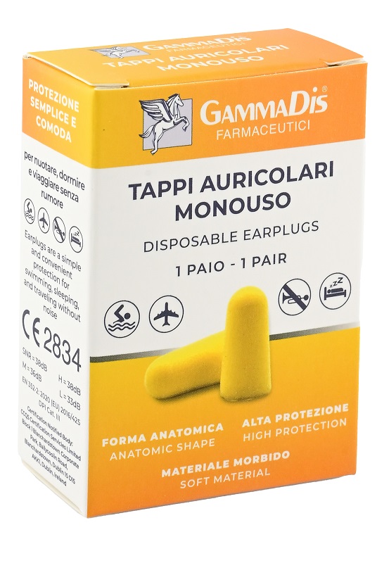 TAPPO AURICOLARE EAR GOMMAPIUMA 2 PEZZI GAMMADIS - Angeli Pharm