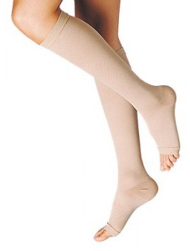 GAMBALETTO TERAPEUTICO DUALSAN A COMPRESSIONE DECRESCENTE KKL1 PUNTA APERTA BEIGE UNISEX 2 1 PAIO - Angeli Pharm