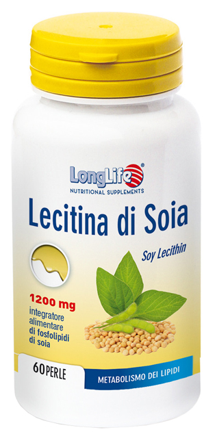 LONGLIFE LECITINA SOIA 60 PERLE DI GELATINA DA 1,7 G - Angeli Pharm
