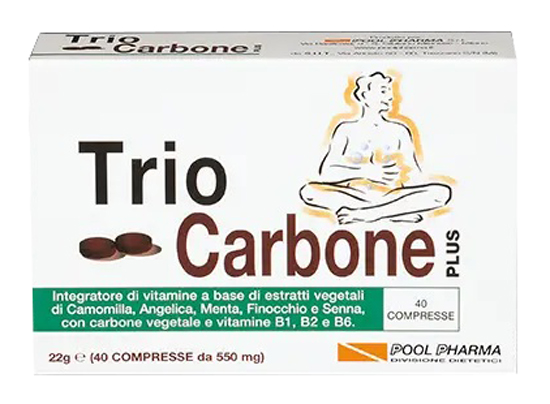 TRIOCARBONE PLUS 40 COMPRESSE - Angeli Pharm