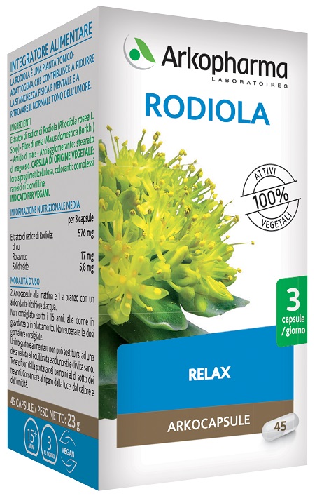 ARKO CAPSULE RODIOLA 45 CAPSULE - Angeli Pharm
