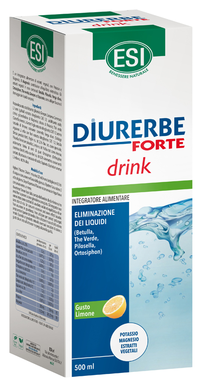 ESI DIURERBE FORTE DRINK LIMONE 500 ML - Angeli Pharm
