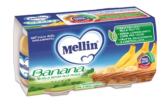 MELLIN OMOGENEIZZATO BANANA 100 G 2 PEZZI - Angeli Pharm