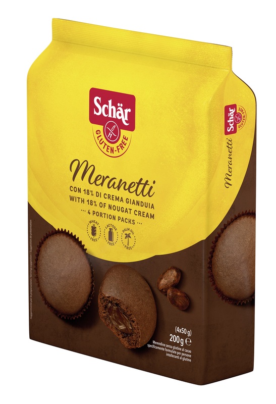 SCHAR MERANETTI CON CREMA GIANDUIA 4 PEZZI DA 50 G - Angeli Pharm