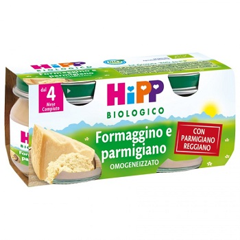 HIPP BIO OMOGENEIZZATO FORMAGGINO AI TRE FORMAGGI 2X80 G - Angeli Pharm