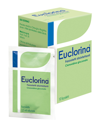DISINFETTANTE FAZZOLETTO PER MEDICAZIONE EUCLORINA 10 PEZZI - Angeli Pharm