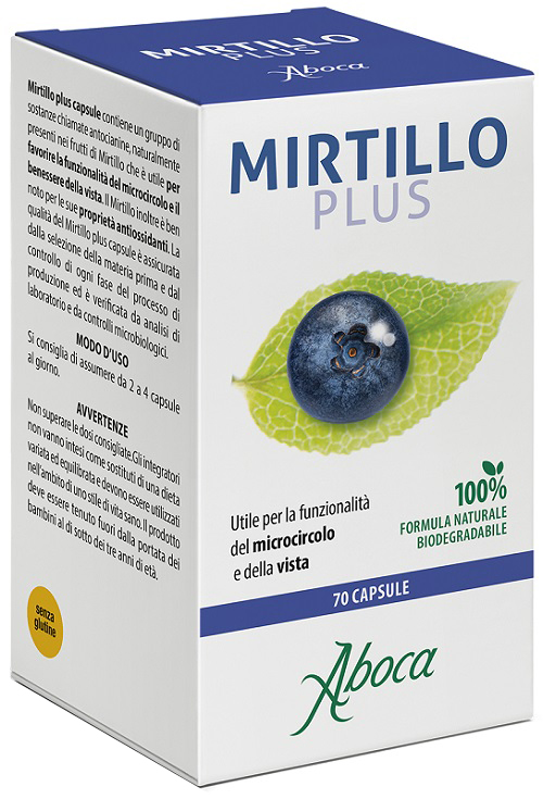 MIRTILLO PLUS 70 CAPSULE - Angeli Pharm