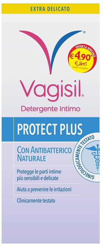 VAGISIL DETERGENTE INTIMO PROTECT PLUS 250 ML - Angeli Pharm