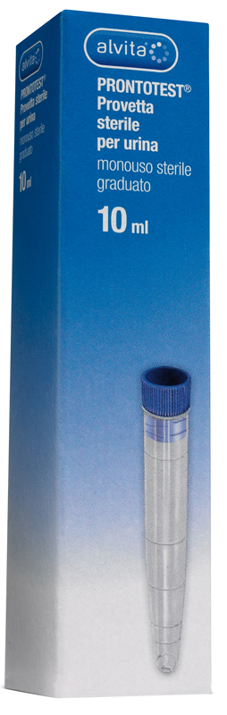 PROVETTA PER URINA ALVITA PRONTOTEST GRADUATA 10ML - Angeli Pharm