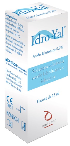 IDRO-YAL SOLUZIONE OFTALMICA LUBRIFICANTE IDRATANTE ACITO IALURONICO 0,2% 15 ML - Angeli Pharm