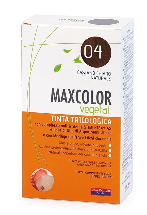 MAX COLOR VEGETAL 04 TINTURA 140 ML - Angeli Pharm