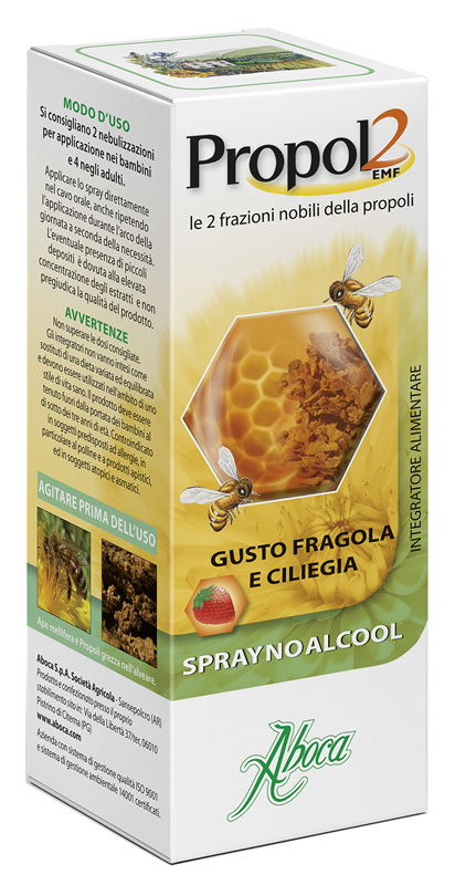 PROPOL2 EMF SPRAY NO ALCOOL FRAGOLA E CILIEGIA 30 ML - Angeli Pharm