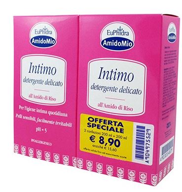 EUPHIDRA ABBINATA INTIMO DETERGENTE DELICATO 200 ML + 200 ML - Angeli Pharm