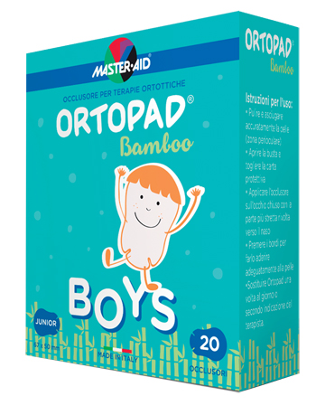 CEROTTO OCULARE PER ORTOTTICA ORTOPAD BOYS M 5,4X7,6 20 PEZZI - Angeli Pharm