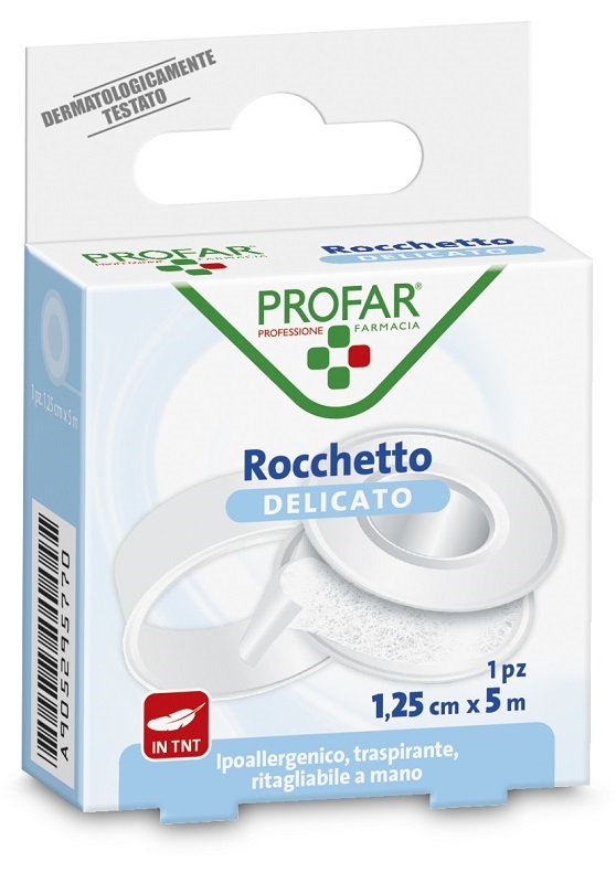 CEROTTO ROCCHETTO TESSUTO NON TESSUTO DELICATO CM 1,25X5 M PROFAR - Angeli Pharm