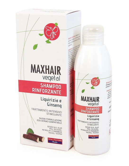 MAXHAIR VEGETAL SHAMPOO RINFORZANTE 200 ML - Angeli Pharm