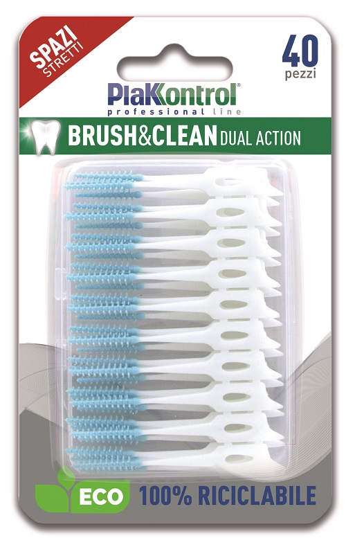 PLAKKONTROL BRUSH & CLEAN SCOVOLINI SPAZI STRETTI 40 PEZZI - Angeli Pharm