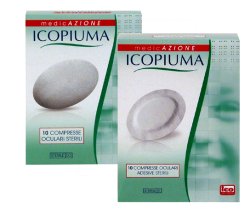 ICOPIUMA GARZA COMPRESSA OCULARE DI COTONE 10 PEZZI - Angeli Pharm