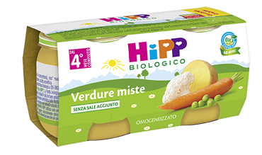 HIPP BIO HIPP BIO OMOGENEIZZATO VERDURE MISTE 2X80 G - Angeli Pharm