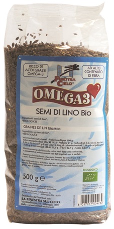 FSC OMEGA3 SEMI DI LINO BIO AD ALTO CONTENUTO DI FIBRA 500 G - Angeli Pharm