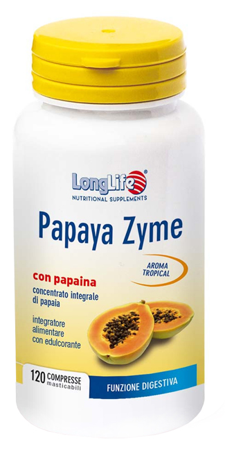 LONGLIFE PAPAYA ZYME 120 COMPRESSE MASTICABILI - Angeli Pharm