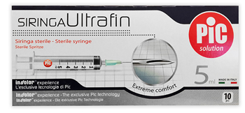 SIRINGA PIC ULTRAFINE 5 ML AGO 14 10 PEZZI - Angeli Pharm