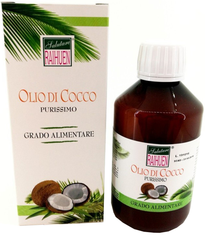 RAIHUEN OLIO COCCO GRADO ALIMENTARE 100 ML - Angeli Pharm