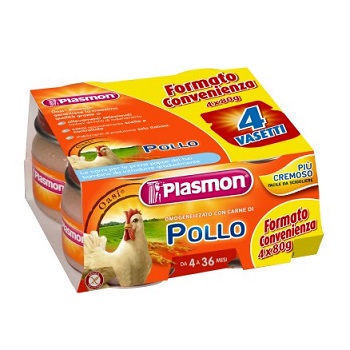 PLASMON OMOGENEIZZATO POLLO CON GIFT 4 X 80 G - Angeli Pharm