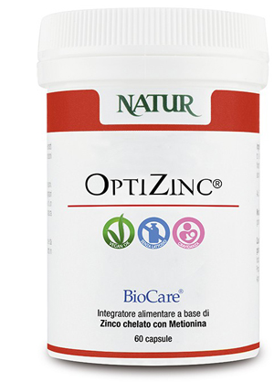 OPTIZINC 60 CAPSULE VEGETALI 379 MG - Angeli Pharm