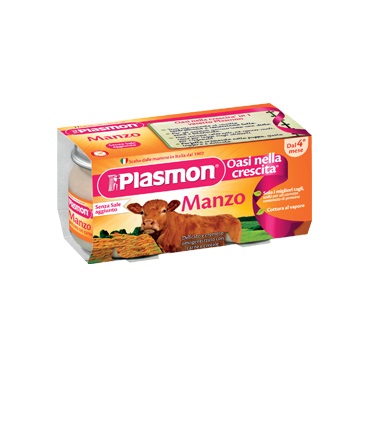 PLASMON OMOGENEIZZATO MANZO 4 X 80 G - Angeli Pharm
