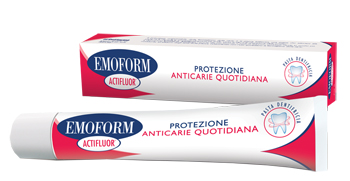 EMOFORM ACTIFLUOR DENTIFRICIO 75 ML - Angeli Pharm