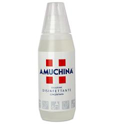 DISINFETTANTE IGIENIZZANTE A BASE DI IPOCLORITO DI SODIO ANTIMICROBICO AD AMPIO SPETTRO D'AZIONE AMUCHINA LIQUIDA 100% 500 ML - Angeli Pharm