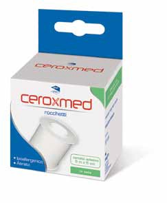 CEROTTO ADESIVO IN ROCCHETTO CEROXMED IN SETA AERATO IPOALLERGENICO BIANCO 500X5 CM 1 PEZZO - Angeli Pharm