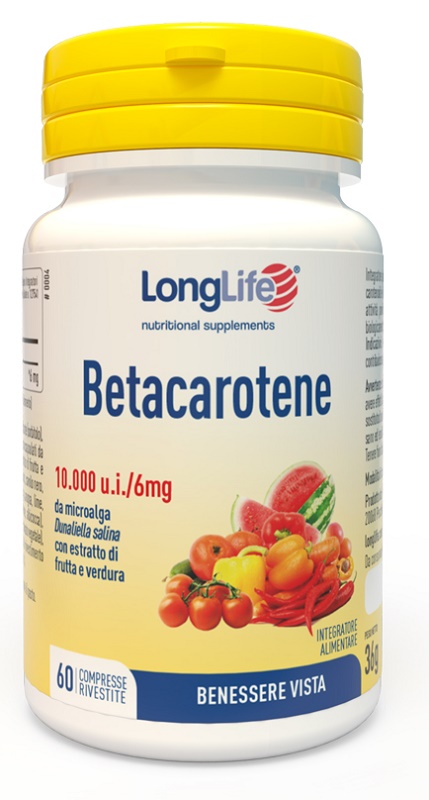 LONGLIFE BETACAROTENE 60 COMPRESSE - Angeli Pharm