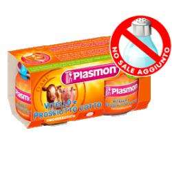PLASMON OMOGENEIZZATO VITELLO PROSCIUTTO COTTO 80 G X 2 PEZZI - Angeli Pharm
