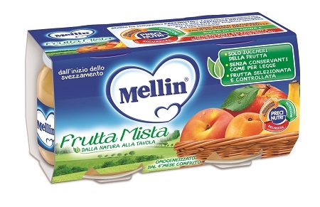 MELLIN OMOGENEIZZATO FRUTTA MISTA 100 G 2 PEZZI - Angeli Pharm