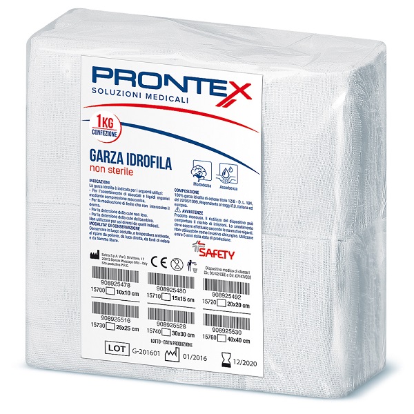 PRONTEX GARZA 10X10CM 1KG - Angeli Pharm