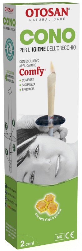 OTOSAN CONO PER L'IGIENE DELLE ORECCHIE OTOSAN+PROPOLI 2 PEZZI - Angeli Pharm